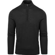 Sweat-shirt Suitable Merino Half Zip Sweater Anthracite