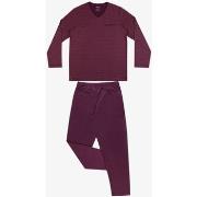 Pyjamas / Chemises de nuit Eminence Pyjama long col V homme coton