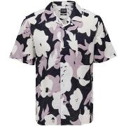 Chemise Only &amp; Sons ONSTREV REG CTN LIN AOP SS SHIRT NOOS - 220251...