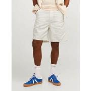 Short Jack &amp; Jones 12255496 CARPENTER LINEN-CLOUD DANCER