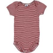 Bodys Petit Bateau Body rouge, blanc