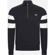 Pull Fred Perry Demi-fermeture à glissière sur la manche - sweat