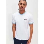 T-shirt Ellesse Tee-shirt Meduno - blanc bleu clair