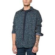 Chemise Kaporal - Chemise fleurie - marine