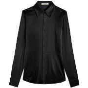 Chemise Bruce Field Chemisier cintré satin pure soie Victoria