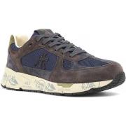 Chaussures Premiata Running Suede Sneaker Uomo Brown Blue MASE-6889