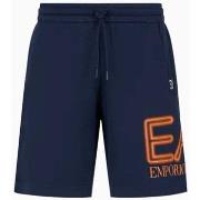 Short Emporio Armani EA7 Short Armani EA7 homme bleu et orange 3DPS76