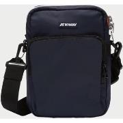 Sac Bandouliere K-Way Bandoulière Erloy bleue avec logo en silicone