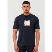 T-shirt Marshall Artist T-shirt UK ism box logo - marine