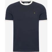 T-shirt Farah Anneaux de régression Groves - true navy