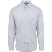 Chemise Gant Chemise Honeycomb Texture Bleu Clair