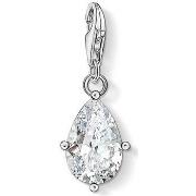 Pendentifs Thomas Sabo Pendentif Charm Goutte pierre blanche