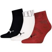 Chaussettes Puma unisex mesh logo quarter 3p