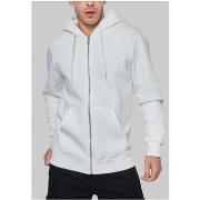 Pull Kebello Sweat à capuche zippé Blanc H