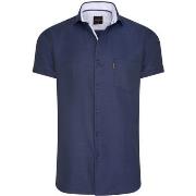 Chemise Cappuccino Italia Short Sleeve Blouse Navy