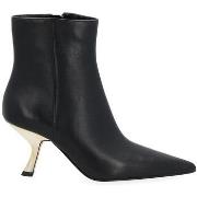 Boots MICHAEL Michael Kors Tronchetto en cuir noir avec talon bobine