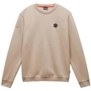 Sweat-shirt Napapijri Badge Sweatshirt Beige Rocky