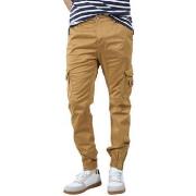 Pantalon Deeluxe Pantalon Cargo homme Garden Camel