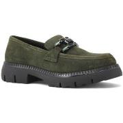 Chaussures Café Noir CAFENOIR Suede Mocassino Donna Verde EB6061