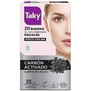 Accessoires corps Taky Carbon Activado Bandas Cera Faciales Depilatori...