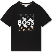 T-shirt enfant BOSS Tee shirt junior noir J51219/09B