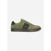 Baskets Fred Perry Daim - couronne de laurier vert calcaire