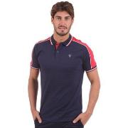 T-shirt Camberabero Polo manches courtes bicolore bleu marine