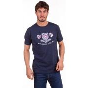 T-shirt Camberabero Tee-shirt manches courtes avec broderie bleu marin...