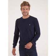 Pull Camberabero Pull col rond uni bleu marine