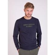 Pull Camberabero Sweat col rond bleu marine