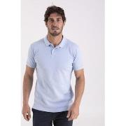 T-shirt Camberabero Polo uni en maille cloquée fantaisie