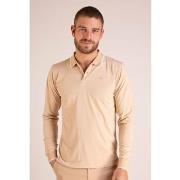 T-shirt Camberabero Polo uni manches longues en coton chiné