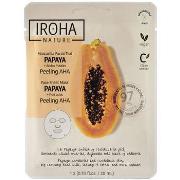 Masques Iroha Nature Papaya Peeling Masque Facial En Tissu Aha