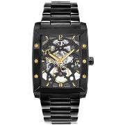 Montre Pierre Lannier HECTOR Cadran Noir Bracelet Acier Noir