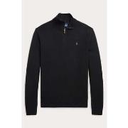 Sweat-shirt Ralph Lauren Pull demi-zip noir