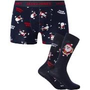 Caleçons Jack &amp; Jones Coffret Cadeau Caleçons Et Chaussettes Happy...