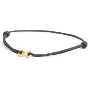 Bracelets Gemini Bracelet homme Gemini cordon Infinity Black Gold