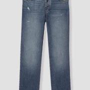 Jeans Promod Jean blanc droit taille haute