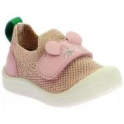 Boots enfant Kickers CHAUSSON BEBE SOUPLE KICKRATCH ROSE CLAIR