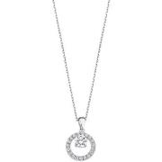 Collier Lotus Collier Silver cercle oxydes