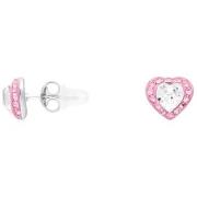 Boucles oreilles Cleor Boucles d'oreilles en argent 925/1000 et crista...