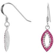 Boucles oreilles Cleor Boucles d'oreilles en argent 925/1000 et crista...