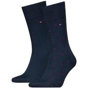 Chaussettes Tommy Hilfiger Two Pack Knitted Dot Socks Navy