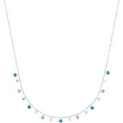 Collier Brillaxis Collier argent pampilles bleues