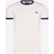 T-shirt Fred Perry T-shirt à rayures - blanc neige