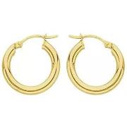 Boucles oreilles Brillaxis Boucles d'oreilles créoles or jaune 18 cara...