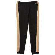 Pantalon Lacoste PANTALON DE SURVÊTEMENT COLOR-BLOCK NOIR ET MARRON