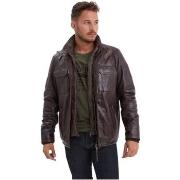 Blouson Daytona Blouson en cuir homme Ref 61171 Marron