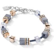 Bracelets Coeur De Lion Bracelet GeoCube bleu glacier