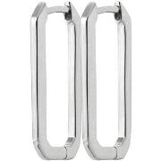 Boucles oreilles Brillaxis Boucles d'oreilles rectangulaire aragent rh...